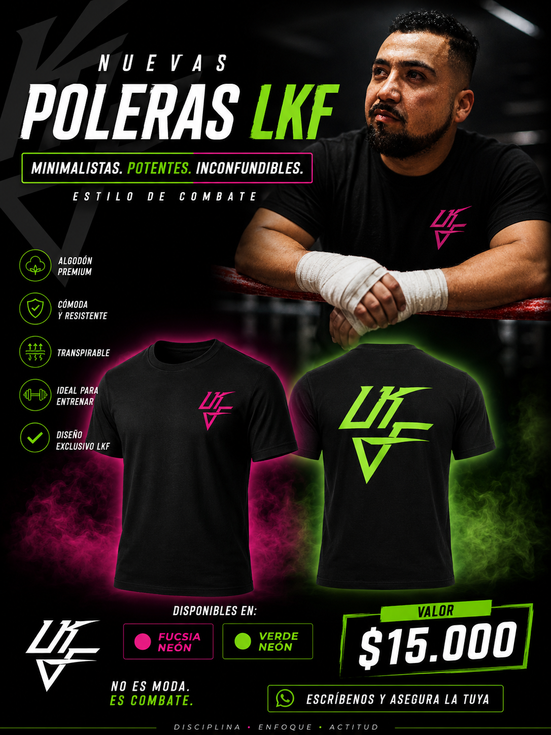 Poleras LKF estilo de combate